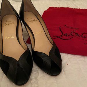 Authentic Christian Louboutin Peep-Toe Pump